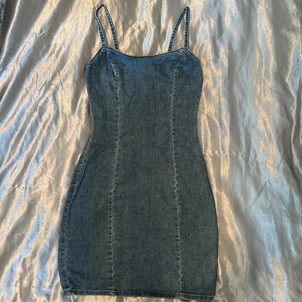 Denim dress, xxs, Form fitting, Divided H&M